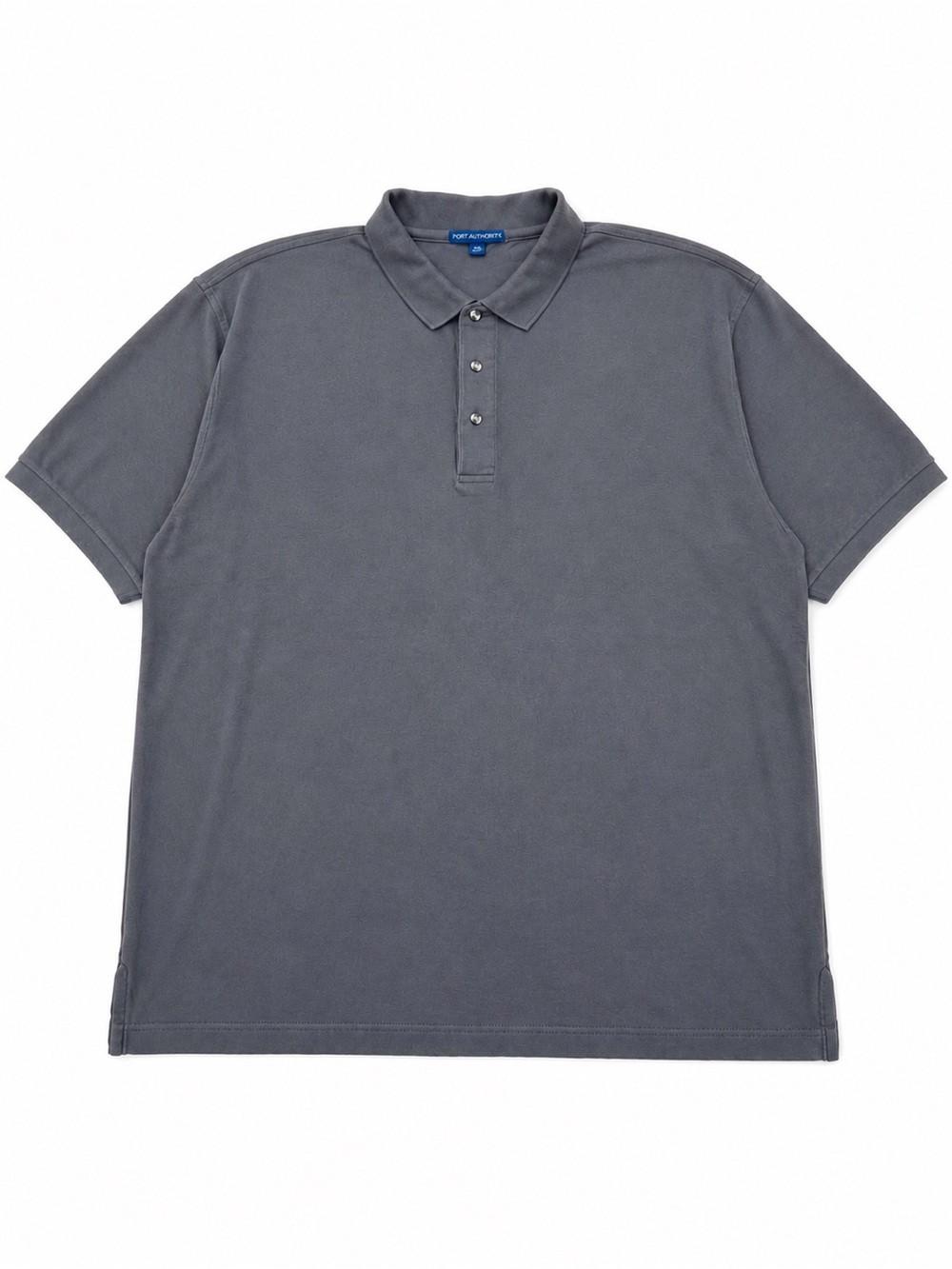 Port Authority Gray Polo Shirt 4XL Short Sleeve Casual Big & Tall
